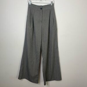 Amadi Pleated Wide-Leg Pants in Plaid
